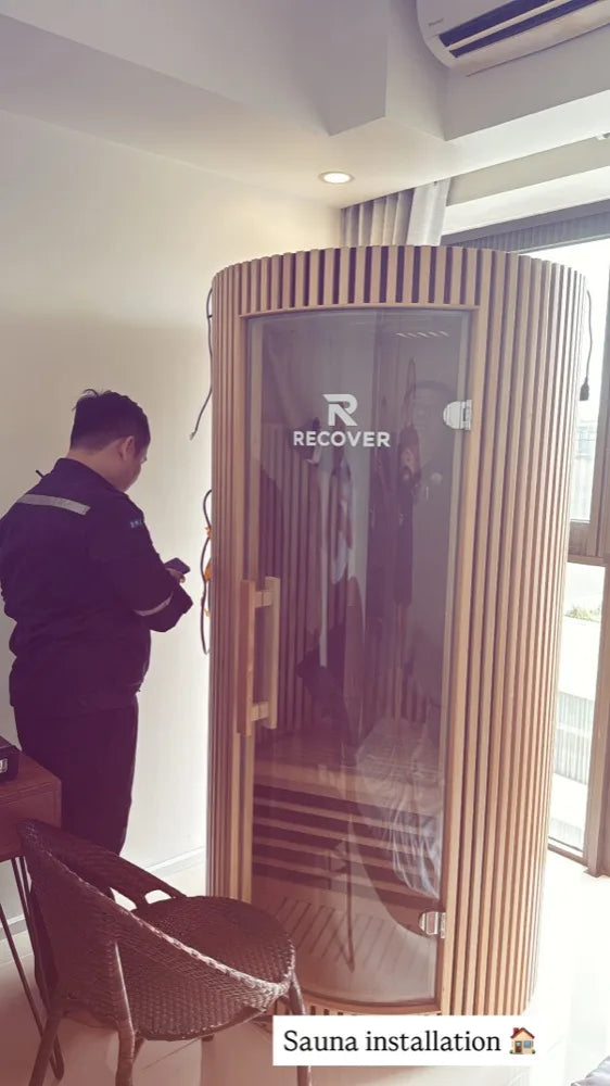 R Sauna Circle installation