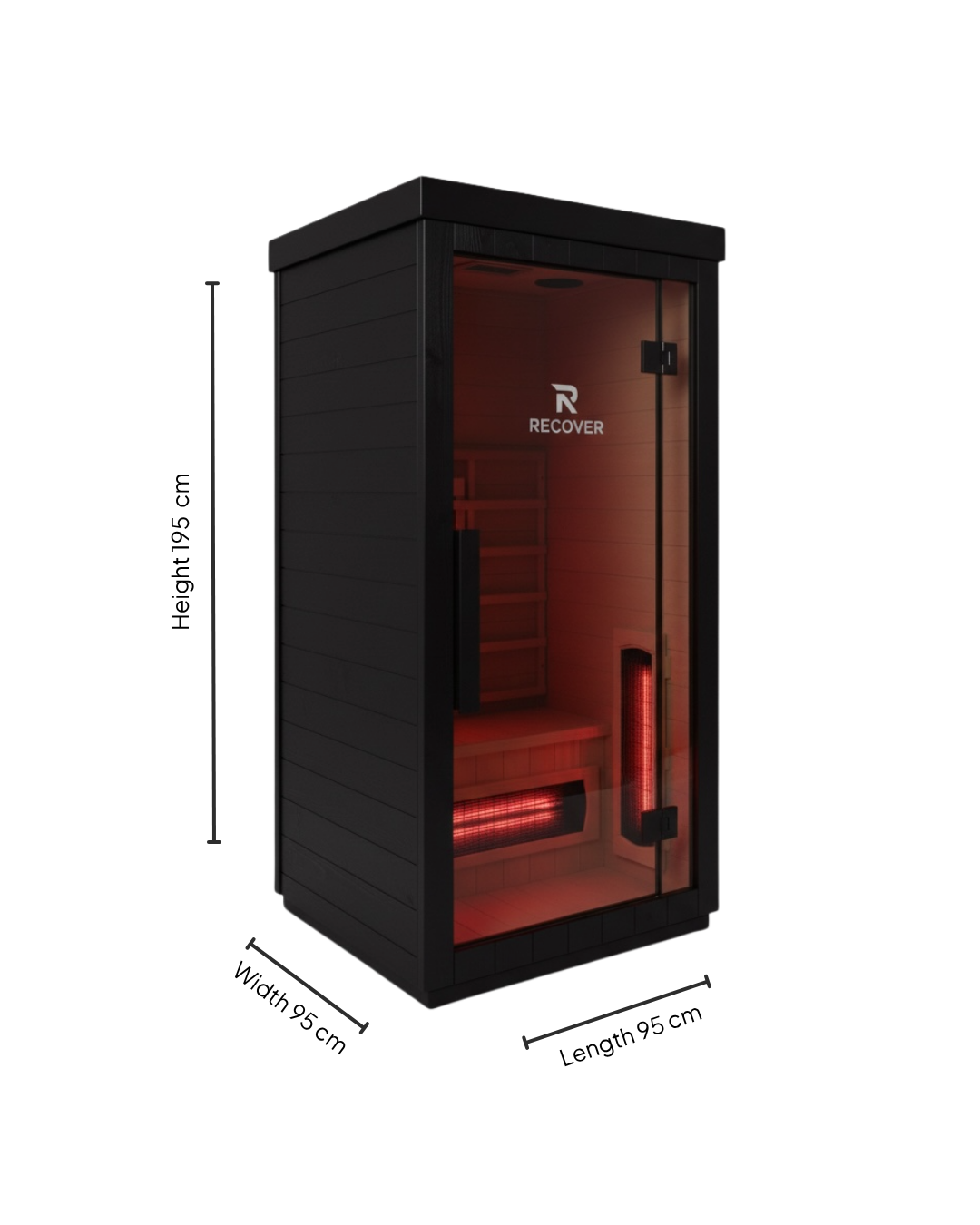 R Sauna - 1-2 Person Square Far Infrared Outdoor Sauna