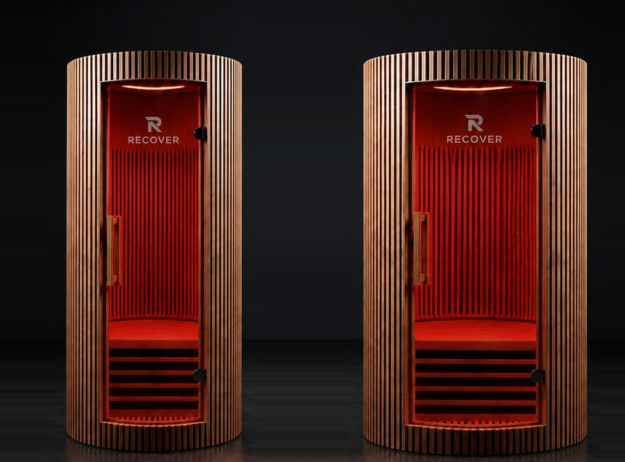 1 Person and 2 Person R Sauna Circle side by side