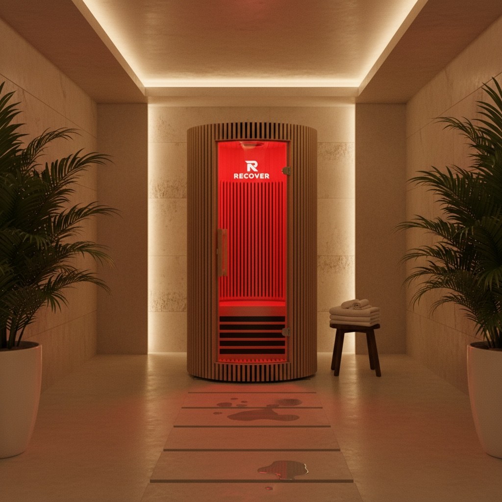 2 Person R Sauna Circle in a warm spa room