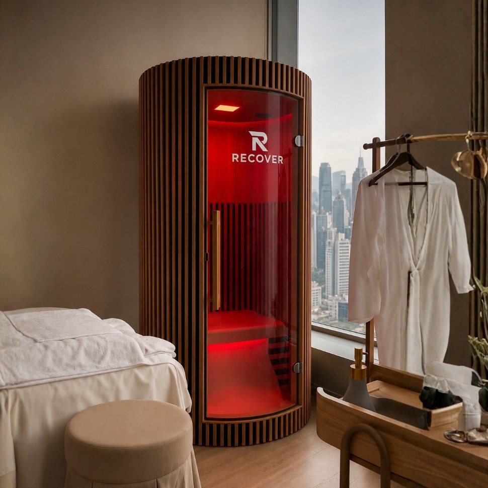 R Sauna Circle in the Be Earth Wellness studio in Central, Hong Kong