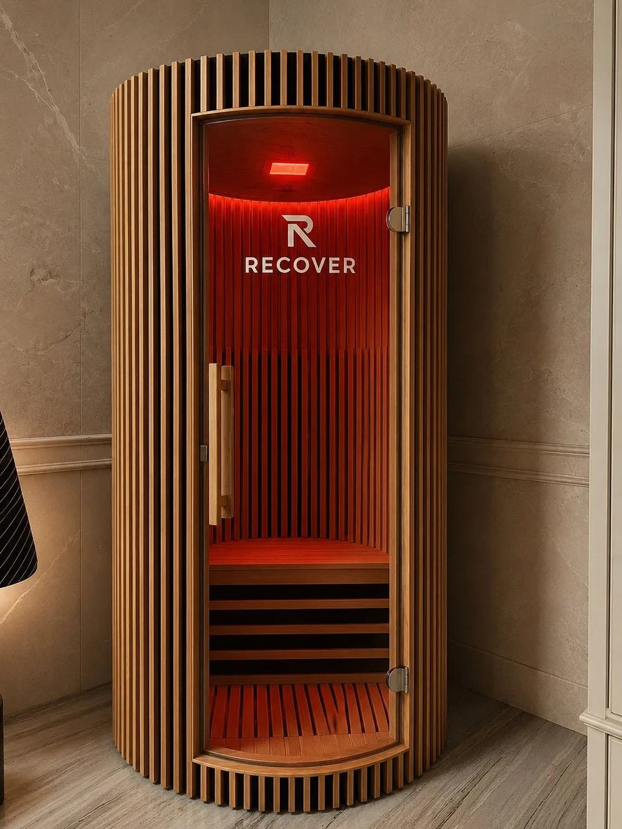 R Sauna Circle in a private marble spa room